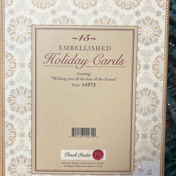 15 Holiday Boxed Cards & Envelopes Embellished Dog Theme - Picture 3 of 3